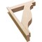 Ekena Millwork 6-in W x 26-in D x 38-in H Funston Block Rough Cedar Woodgrain TimberThane Outlooker, Primed Tan OUTUR060X26X38FST44RCPR - alternate 4